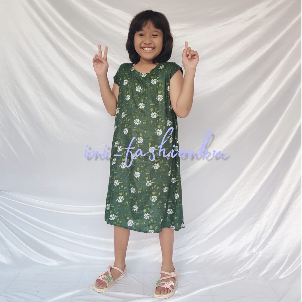 DASTER ANAK POLOS / DASTER ANAK MOTIF BAHAN RAYON UMUR 3-6 TAHUN ALLSIZE