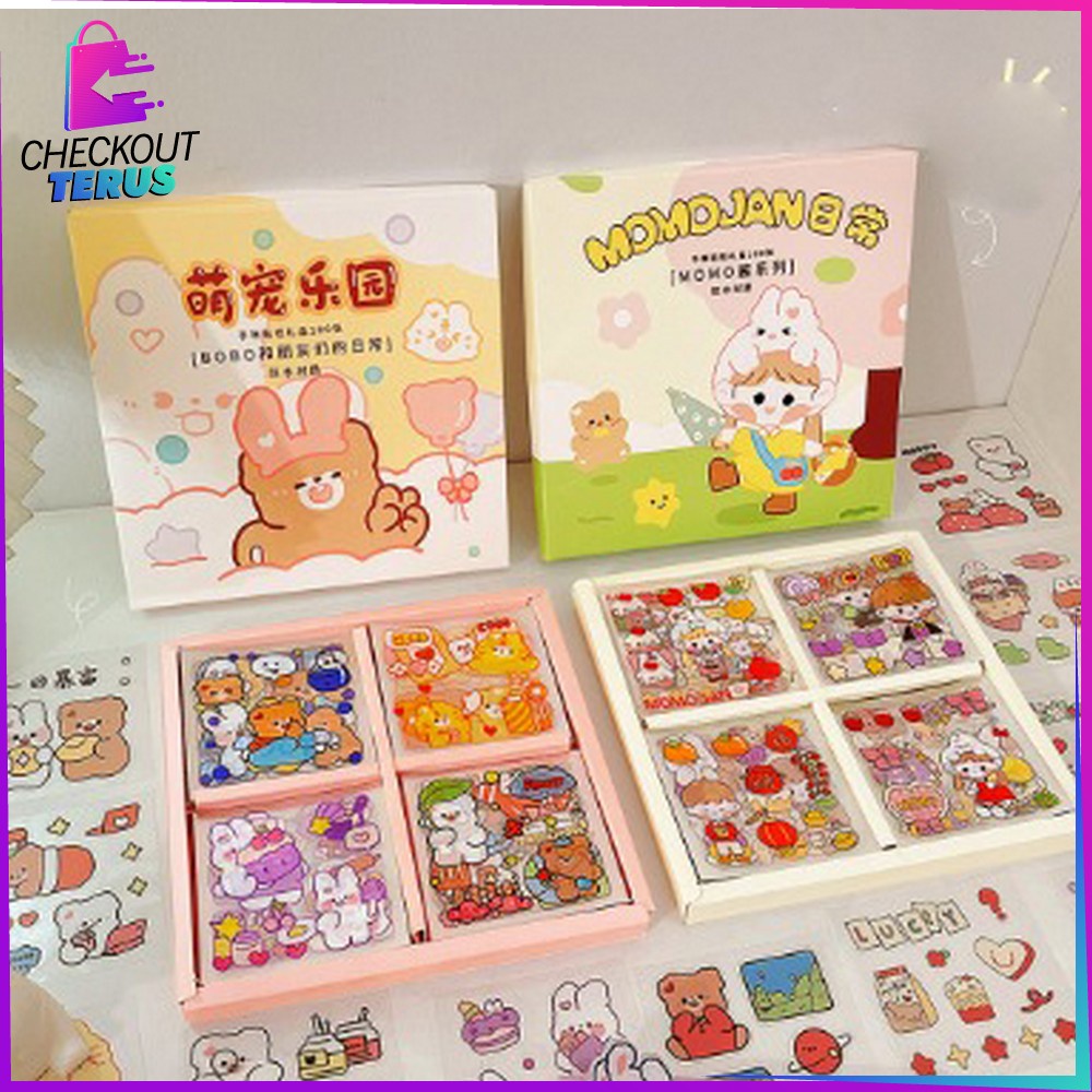 CT C473 Stiker 2D Isi 100pcs Buku Diary Tumblr Botol Motivasi Lucu Kekinian Dekorasi Scrapbook Sticker Aesthetic Karakter