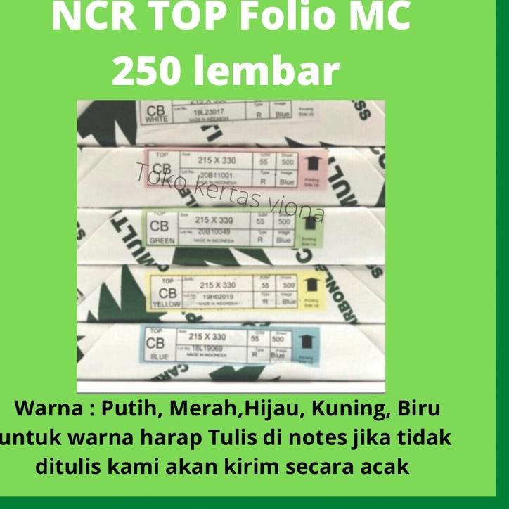 

Best kertas NCR Putih MC isi 250 lembar ~