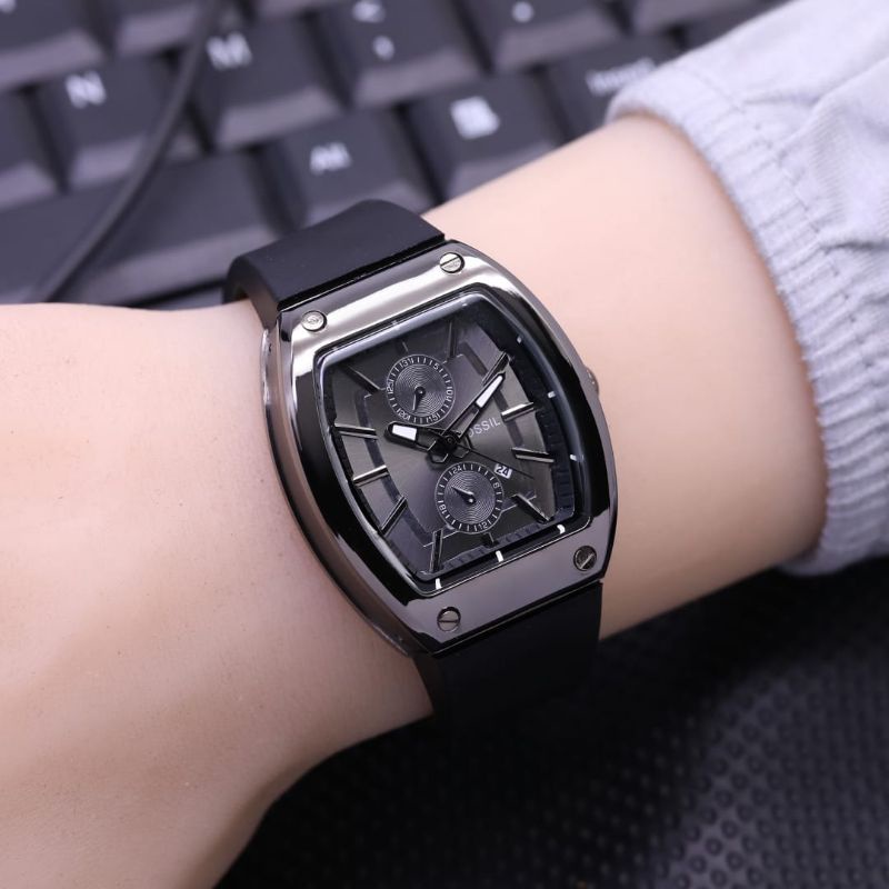 Promo Jam Tangan Wanita Terbaru Anti Air Foxxil Mode Analog Rm Oval Tanggal On Tali Rubber