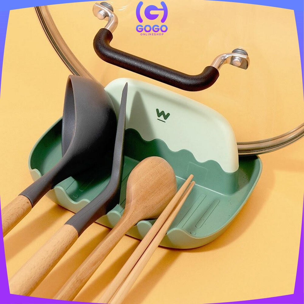 GOGO-C193 C237 Holder Spatula Rak Dapur Sendok Sumpit Tempat Tatakan Alat Masak Sutil / Tutup Panci