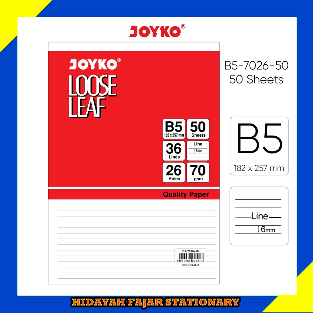 

Loose leaf B5