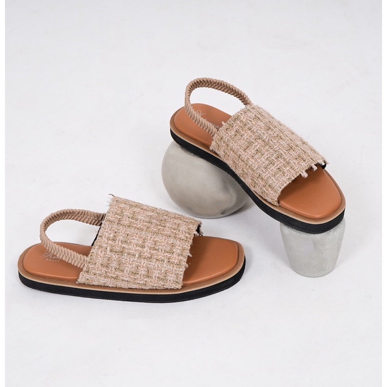 Merry sandal tali | Size 36-44 | Black | Cream