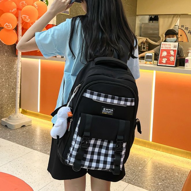 MOEZHA_ Tas Ransel Sekolah Anak Perempuan Cewek Wanita TK SD SMP SMA Fashion Korea Karakter Lucu Import