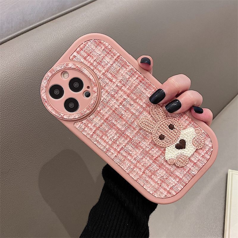 Case Desain Kelinci Bahan flannelette Untuk IPhone 12 13 14 11 Pro Max X Xs Max Xr gftrl