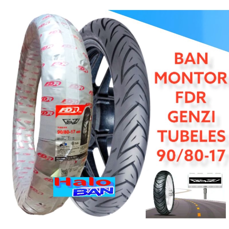 Ban Tubeles Fdr Genzi 90/80-17 ban montor honda supra 125 vega jupiter revo satria ban luar ring 17 