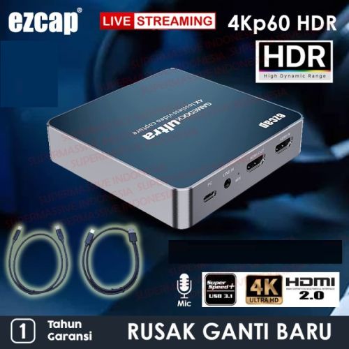 EZCAP 326 Gamedock Ultra - USB 3.1 Tipe C HDMI capture 4K60 HDR