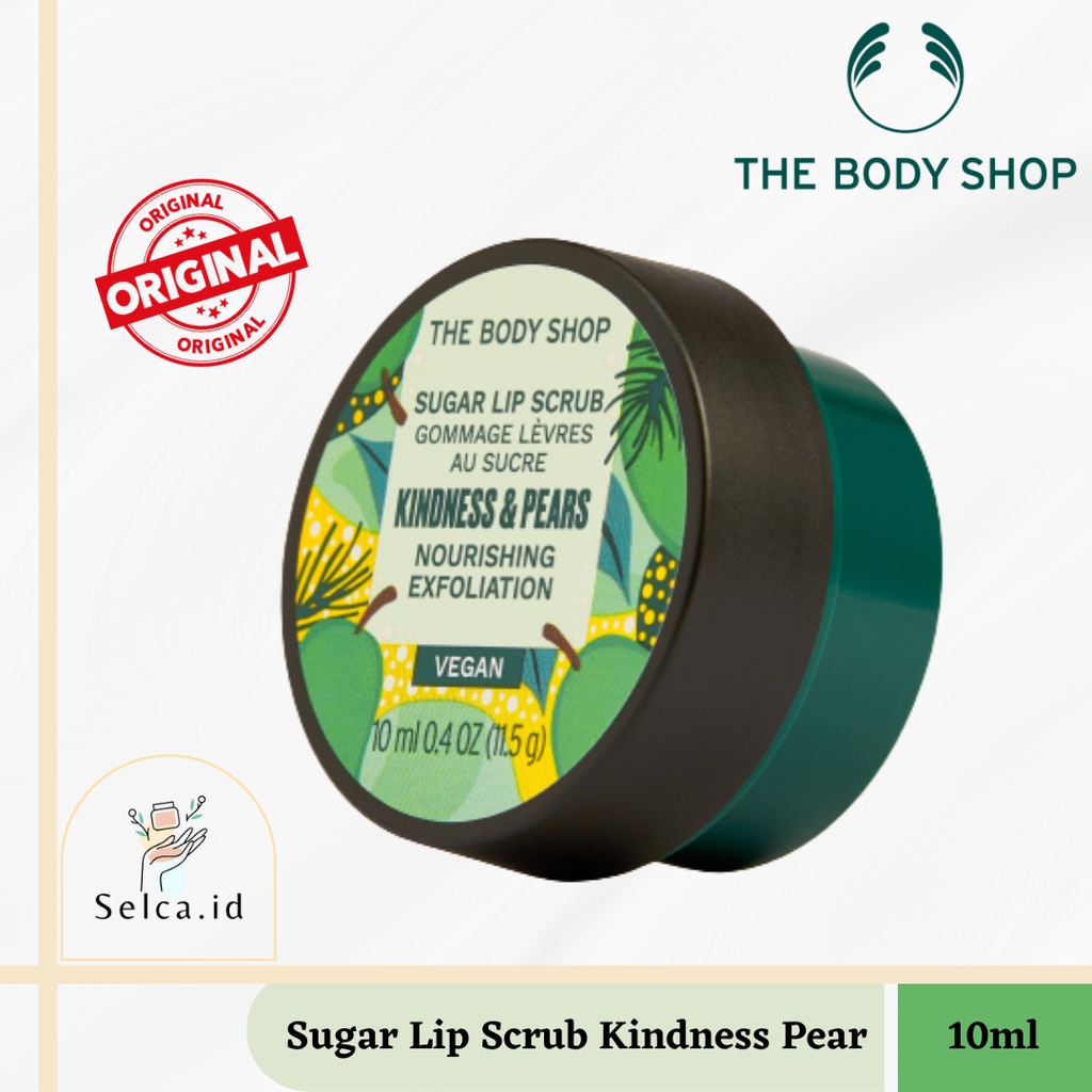 Jual The Body Shop Lip Scrub Kindness Pear 10ml Shopee Indonesia