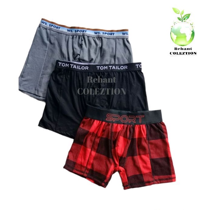 Promo isi 3 pcs celana dalam pria boxer murah berkualitas