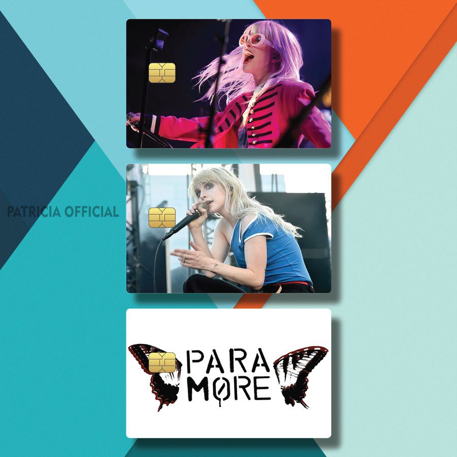 GARSKIN ATM BAND PHOTO VOKALIS PARAMORE WNTTP/A3SWJ/ SKIN KTP LOGO BAND PARAMORE / SIM POPULER / KAR