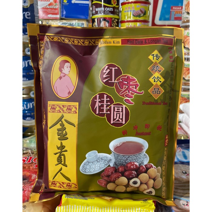 

ORIGINAL MURAH BUBUK TEH HERBAL INSTANT MADAM KIM RED DATE&LONGAN TEA ANGCO TEH SINGA