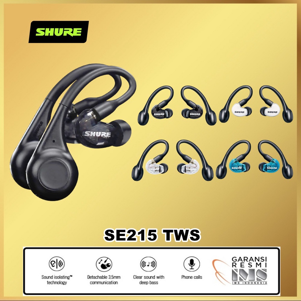 Shure Aonic 215 SE215 SE 215 Gen 2 True Wireless Isolating Earphones