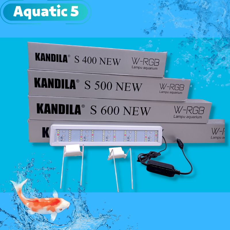 PROMO MURAH Lampu LED Aquarium KANDILA S 400, 500, 600, 800 NEW WRGB