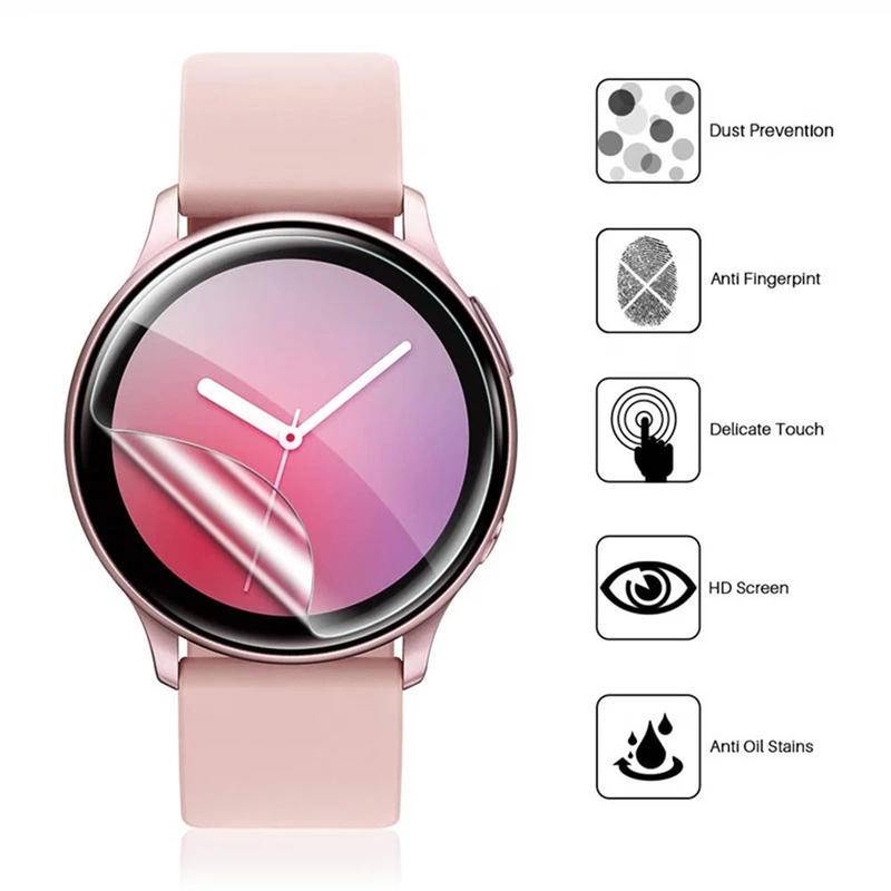Film Pelindung Layar Hydrogel 40mm 44mm 40mm Untuk Samsung Galaxy Watch 5 44mm Active2
