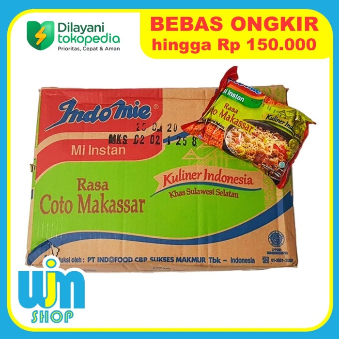 

PROMO Indomie Coto Makassar 75g x 40 pcs (DUS) - 3kg Pengiriman