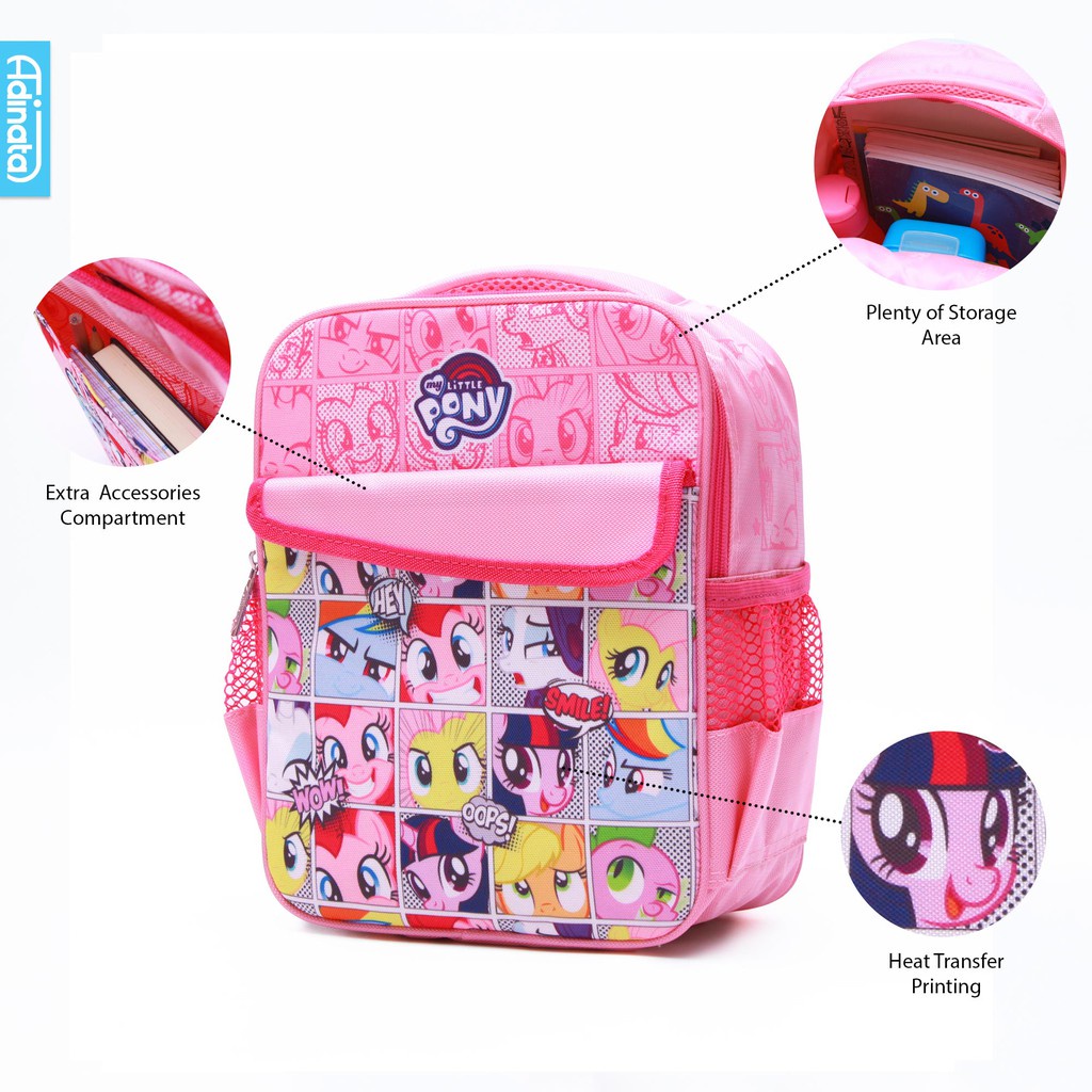 Gramedia - My Little Pony Smile Bagpack S - 2029-0245 - Ransel Anak - Tas Sekolah - Adinata