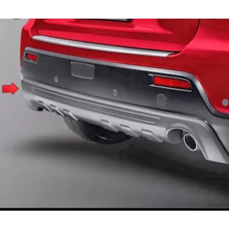 diffuser bemper belakang Mitsubishi Outlander