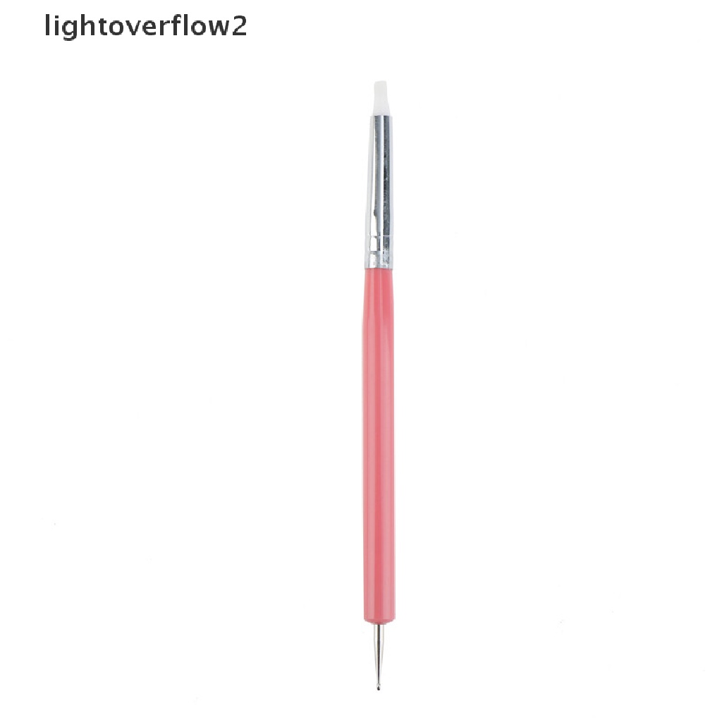 (lightoverflow2) 5pcs / Set Pena Stylus 2 Sisi Untuk Nail Art (ID)