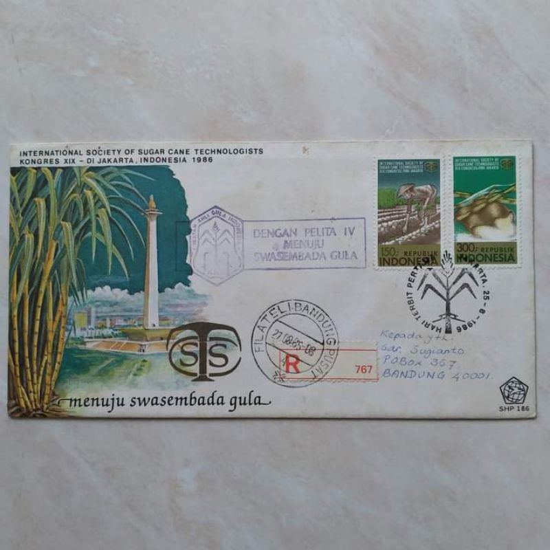 

Prangko Filateli Sàmpul SHP Seri ISSCT Kòngres XIX 1986