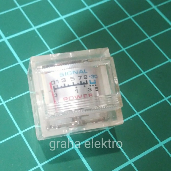 vu meter signal power radio analog kecil RF bitx FLO27