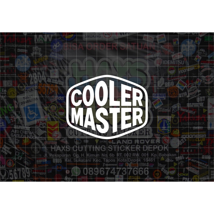 Cutting Sticker Cooler Master Ukuran 8 Cm Untuk Motor Mobil