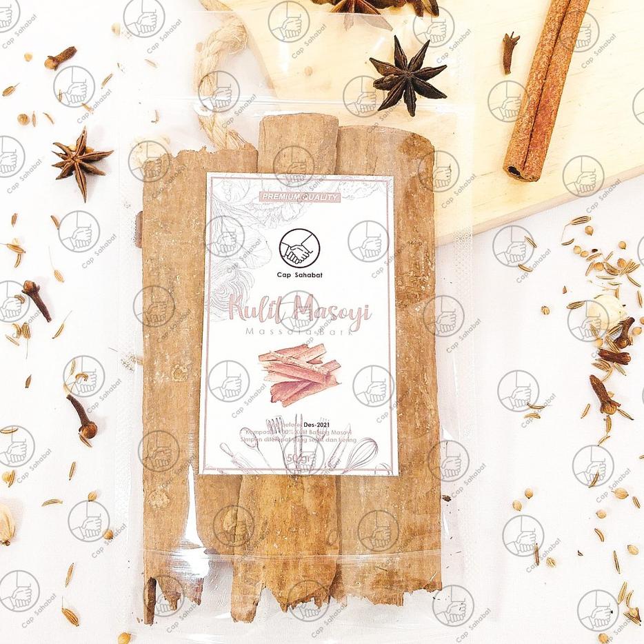 

ARTo5O9a--50gr Kulit Masohi / Kulit Kayu Masoyi / Massoia Bark / Rempah / JSR 100% PREMIUM QUALITY