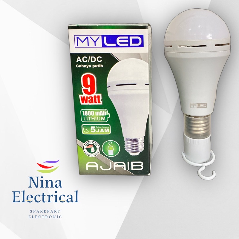 LAMPU EMERGENCY MYLED CAHAYA PUTIH ALL WATT