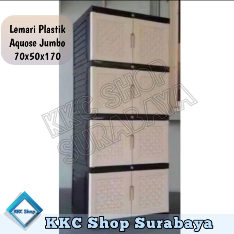 Lemari Pakaian plastik Aquose jumbo rak