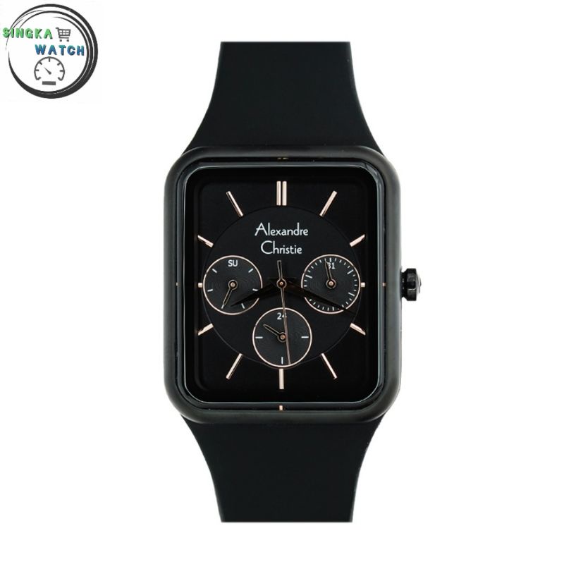 JAM TANGAN CEWEK ALEXANDRE CHRISTIE SERI 2744BF ORI / JAM TANGAN AC ORIGINAL WARNA HITAM
