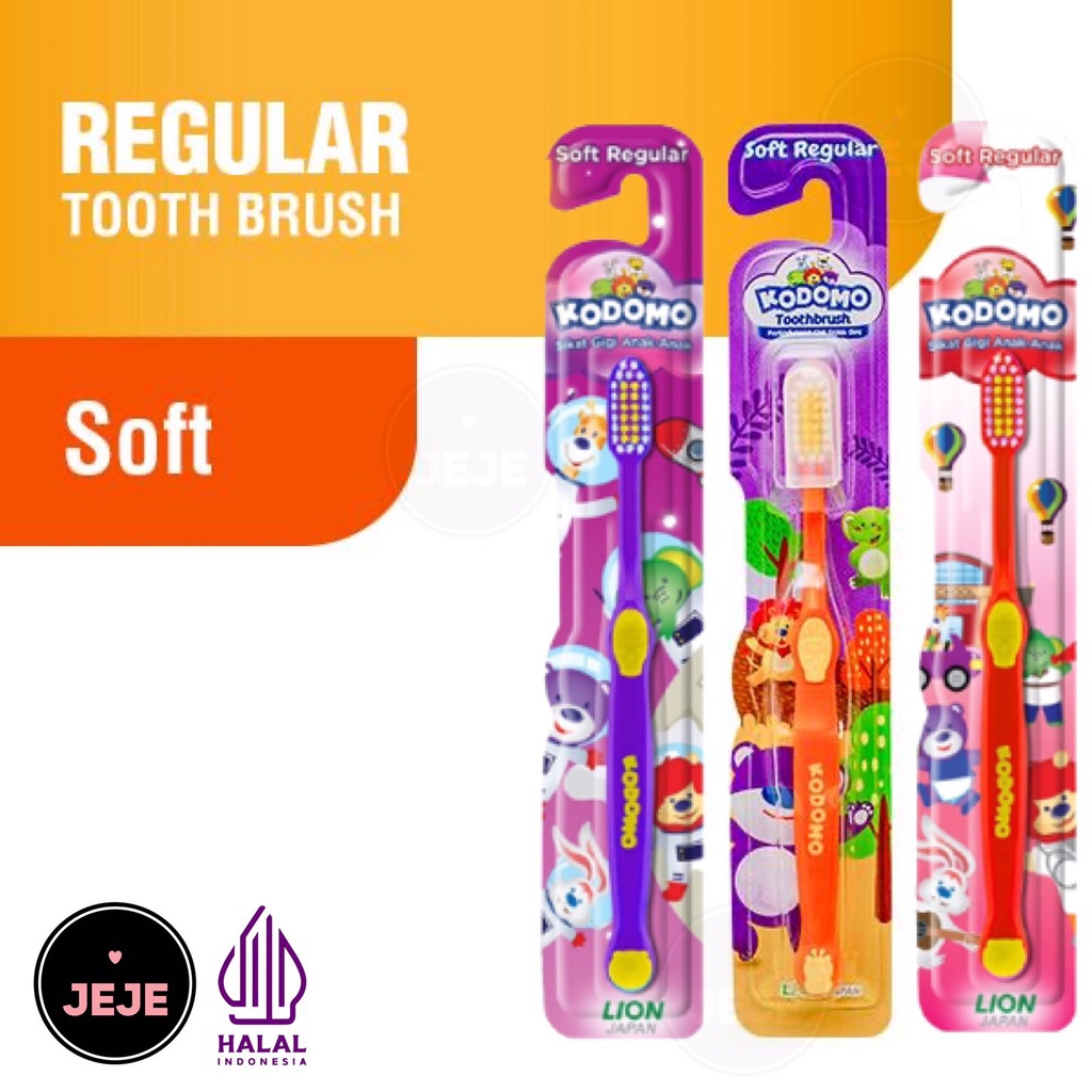 KODOMO Toothbrush Soft Reguler / Zig - Zag | Tooth brush 2in1 / sikat gigi