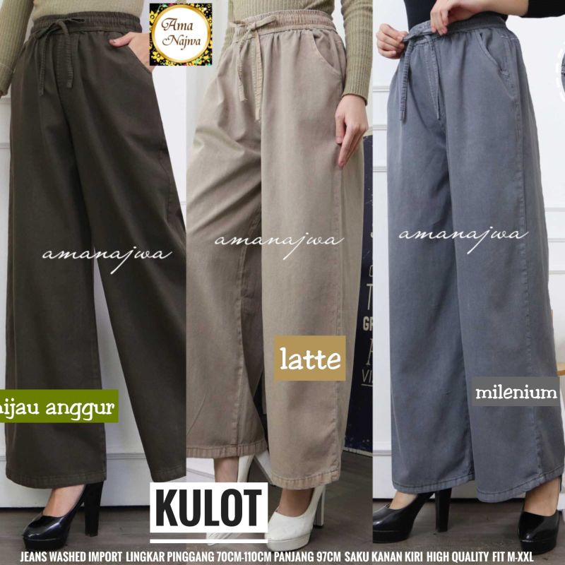 kulot Jeans wanita import