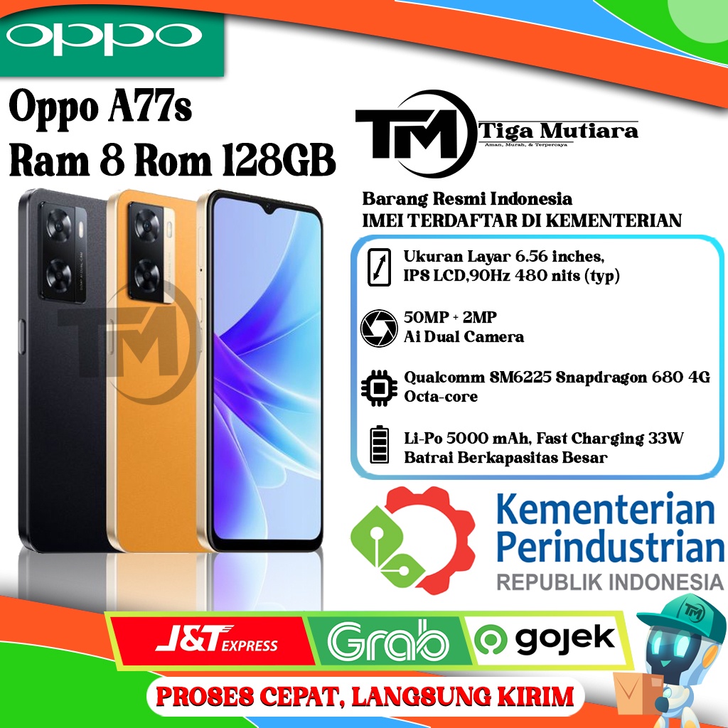 Oppo A77s Ram 8 Rom 128GB