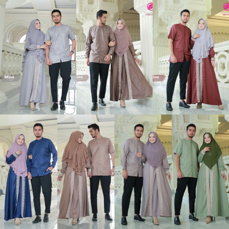 MINA COUPLE DRESS PASANGAN BY FANIA HIJAB/COUPLE DATE