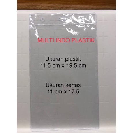 

(PROMO C9A88) Plastik id card - plastik tanda pengenal - plastik panitia 11.5x19.5 TEBAL ✣