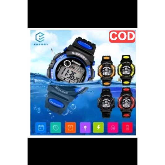 JAM TANGAN RUBBER SPORT 1790 DIGITAL TERLARIS IMPORT