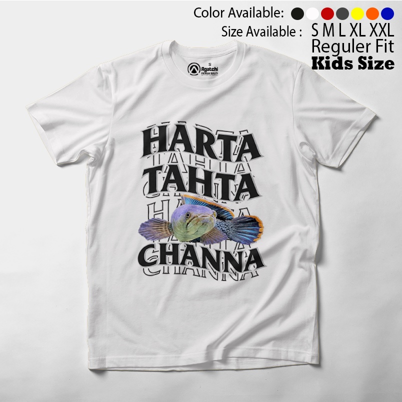 Baju Kaos Atasan Anak Laki - Laki Agatchi Motif Harta Tahta Channa