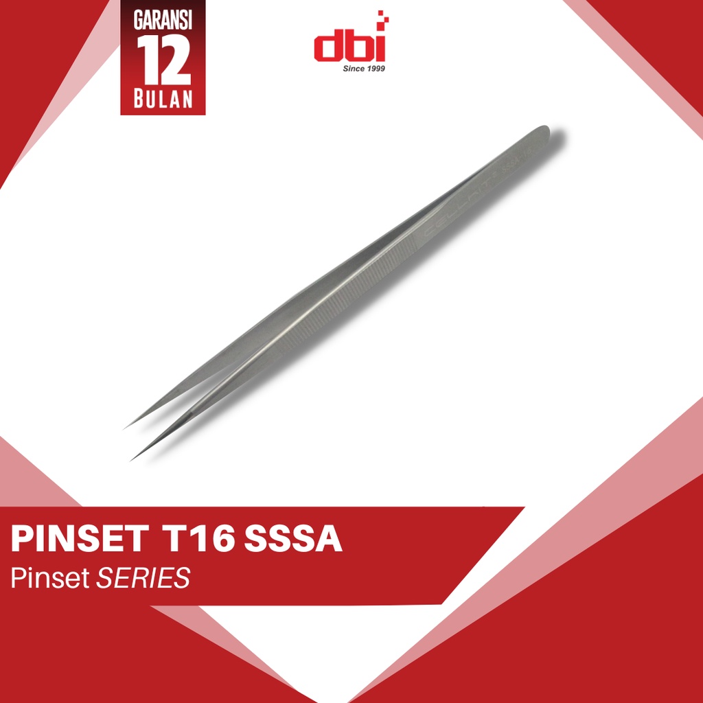 Pinset Lurus Stainless Steel CELLKIT T16 SSSA