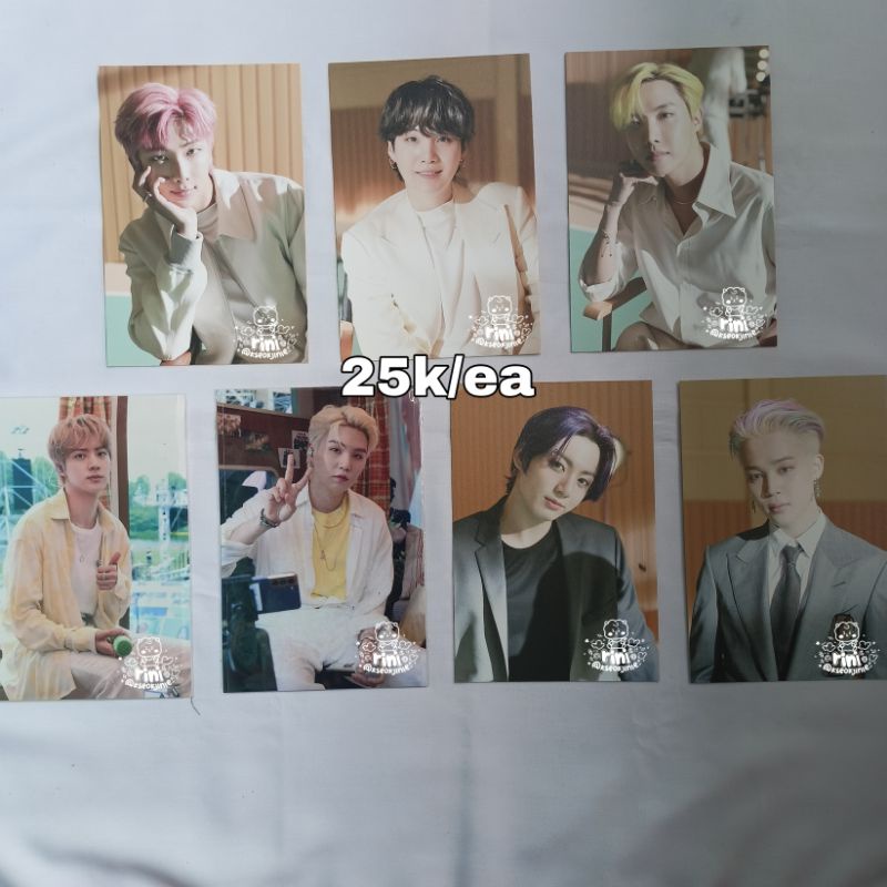 postcard dvd memo21 bluray sowoozoo bts seokjin namjoon yoongi j-hope jimin jungkook