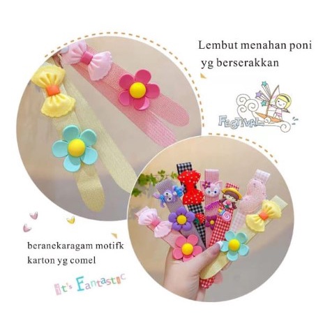 𝘈𝘉𝘎✰ Bando Perekat Gaya Korea Velcro Headband / Aksesories Rambut Gaya Korea Anak &amp; Dewasa 1045