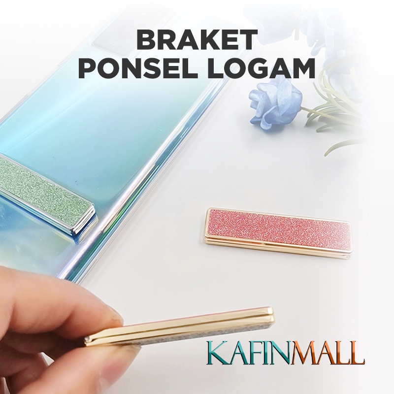 terbaru braket ponsel logam/ braket desktop metal alloy  / desain tidak terlihat braket / cocok untuk semua ponsel/mulia dan elegan