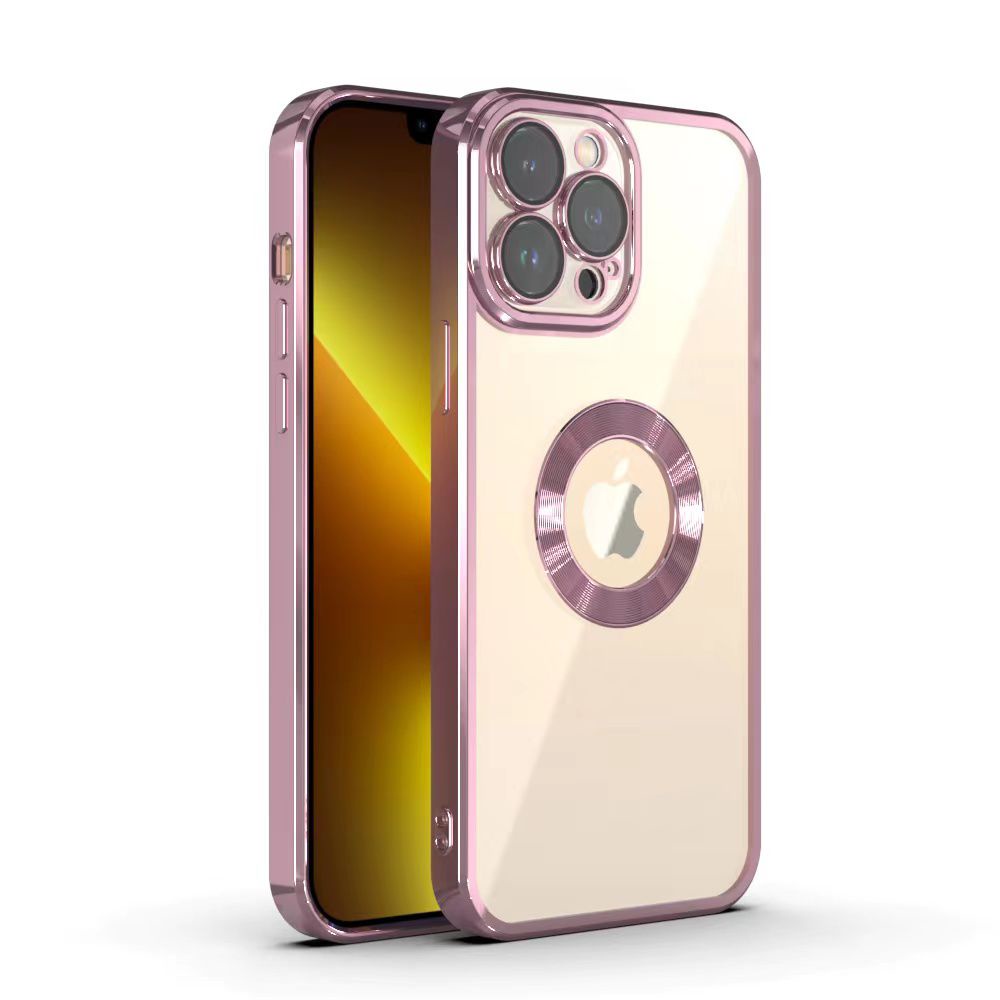 ELECTROPLATING HOLE LOGO CASE IPHONE 11 PROMAX 11 PRO 11 X XR XSMAX XS LIST CHROME LOGO FULL PROTECTOR CAMERA