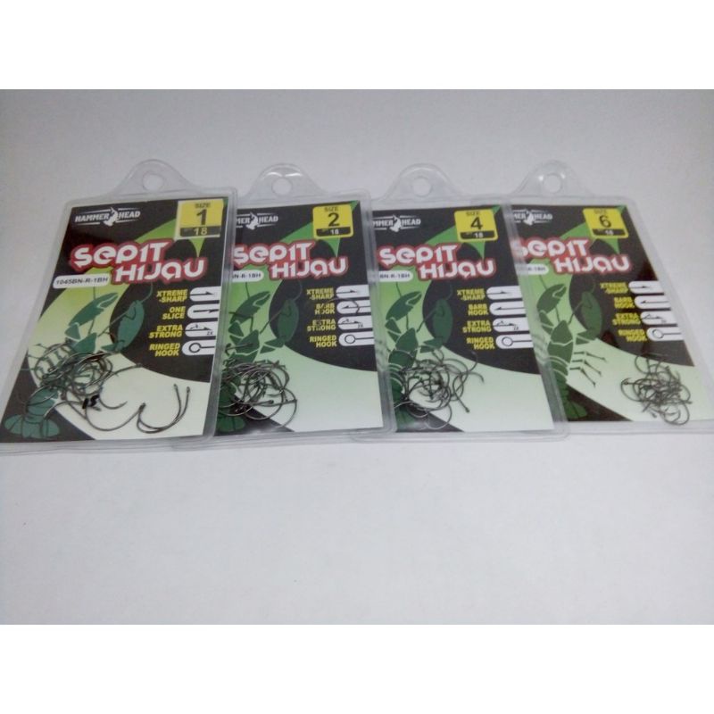 KAIL UDANG HAMERHEAD SEPIT HIJAU