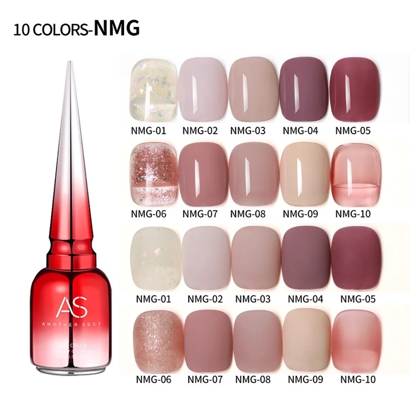 AS NMG NAILS POLISH GEL KUTEK GEL 15ml Soak Off UV Gel