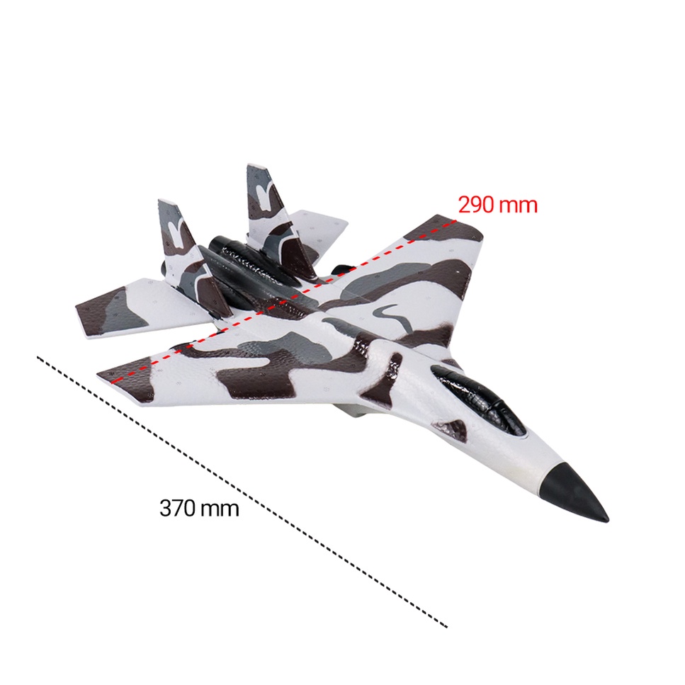 PESAWAT REMOTE CONTROL GLIDER AIRPLANE FOAM 2.4G RC - FX-820 - GRAY