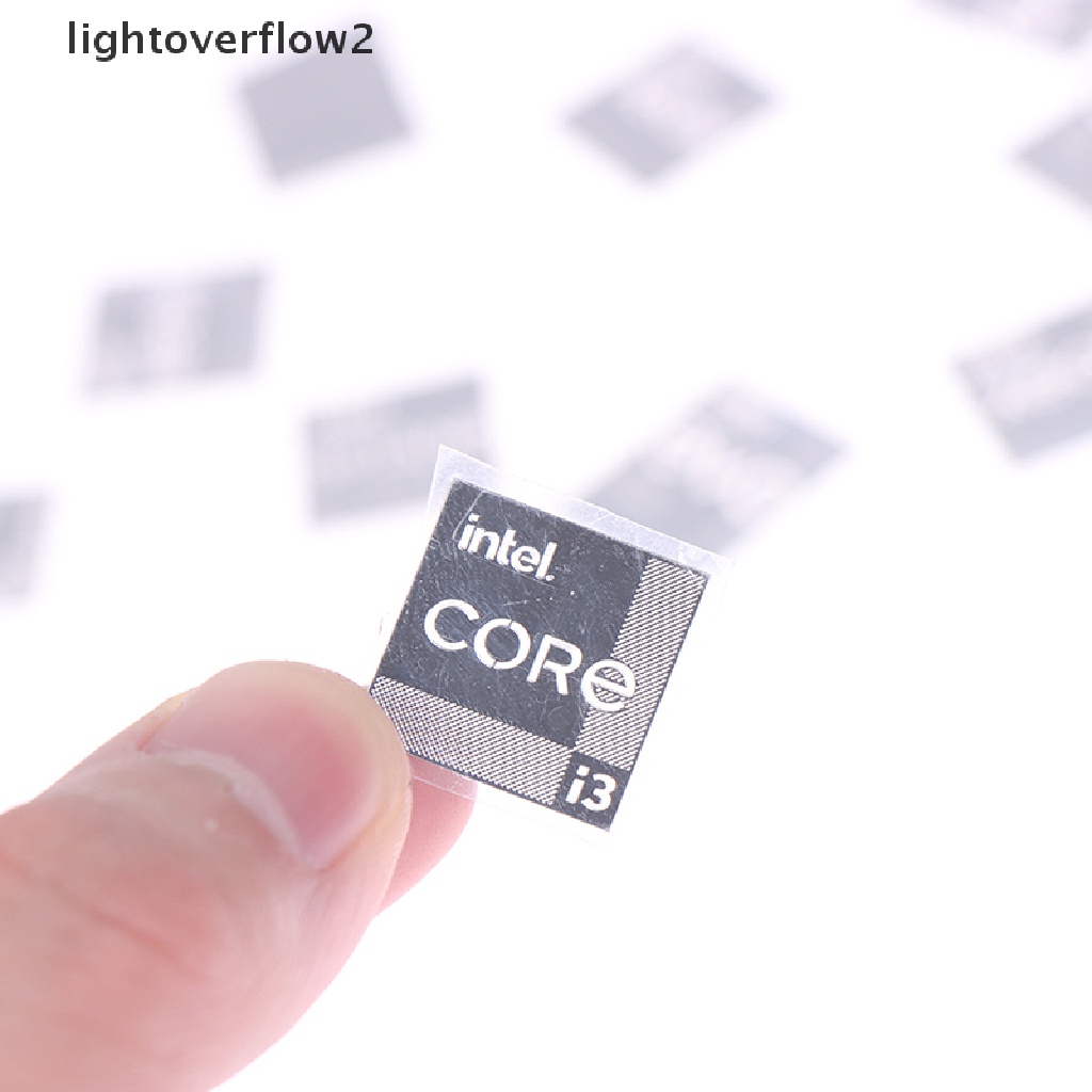 (lightoverflow2) Stiker Komputer Generasi 11 Ccore i9 EVO i7 i5 Win10