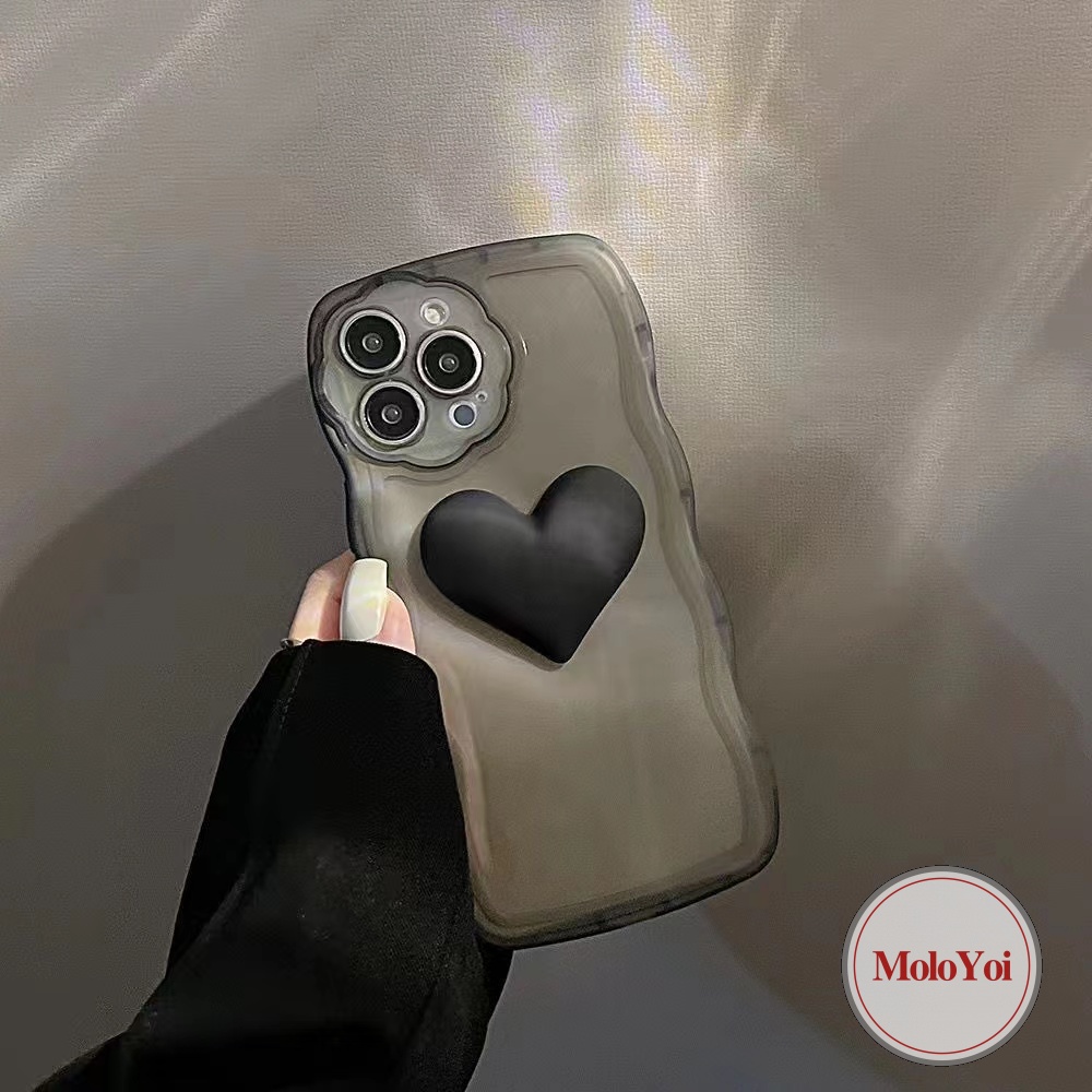 Luxury 3D Heart Fashion Flower Lens Case Compatible for iPhone 7 8 6 6s Plus 11 XR 12 13 14 Pro Max 14 Plus 11Pro Max X XS Max Wave Frame Case Bracelet Shockproof Phone Cover