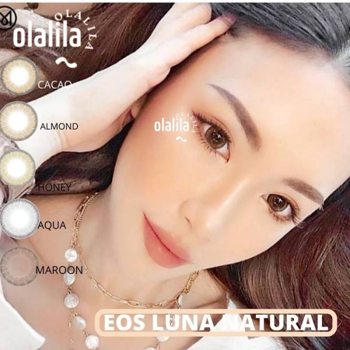 EOS Luna Natural Softlens Cacao Almond Chai Aqua Honey Maroon Soflen