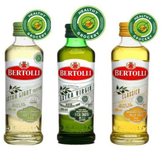 

CodeP5b5A--Bertolli 250 ml Minyak Zaitun / Extra Virgin / Extra Light / Classico Olive Oil EVOO / ELOO
