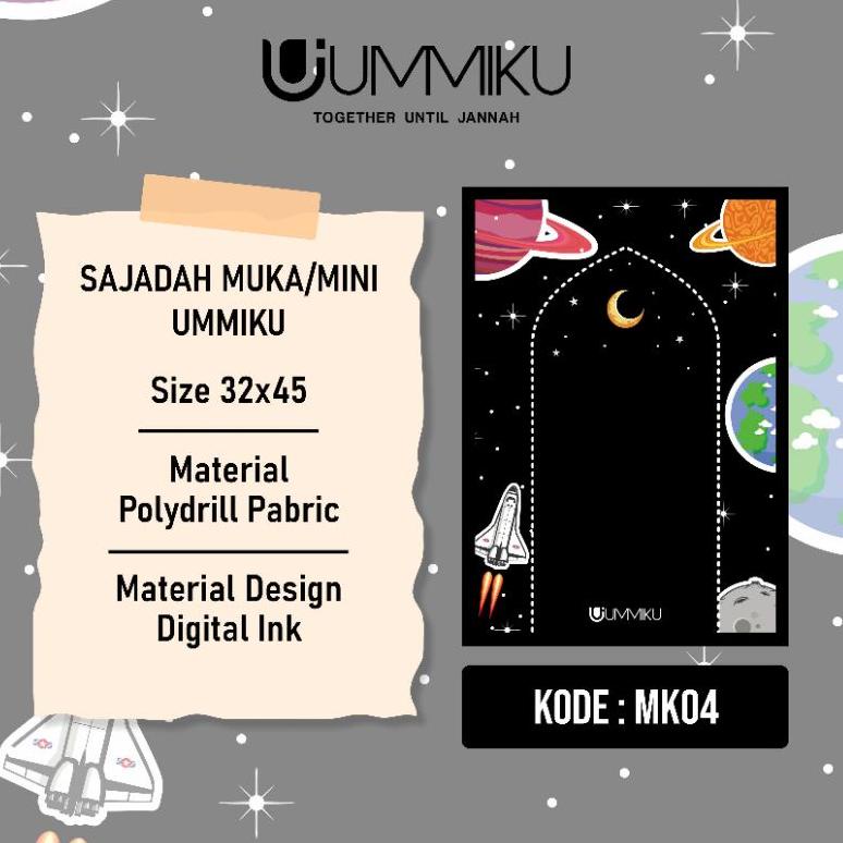 ㊤ UMMIKU - Sajadah Mini Print | Seri Anak Anak BEST SELLER 3392 ⌘