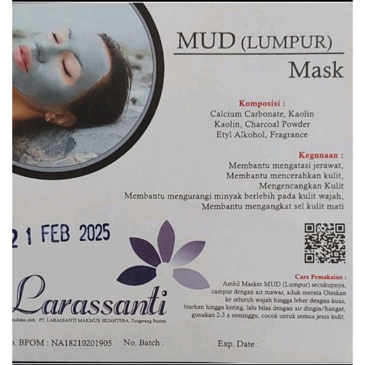 MASKER LUMPUR ( BPOM ) 500 GR